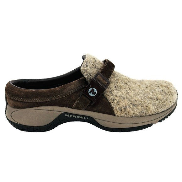 Women’s MERRELL Encore Groove brown brindle wool shoes- Size 7.5 - Picture 1 of 9